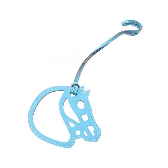Hermes Herms Paddock Cheval Horse Blue Zanzibar